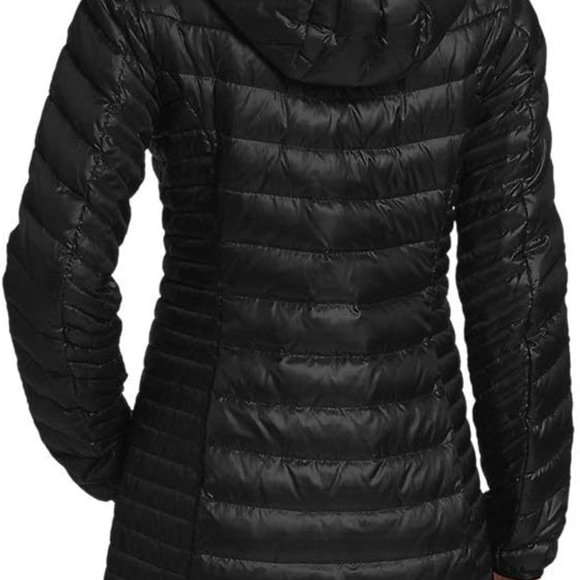 Eddie Bauer Astoria Hooded Down Parka Black Small - Picture 4 of 8